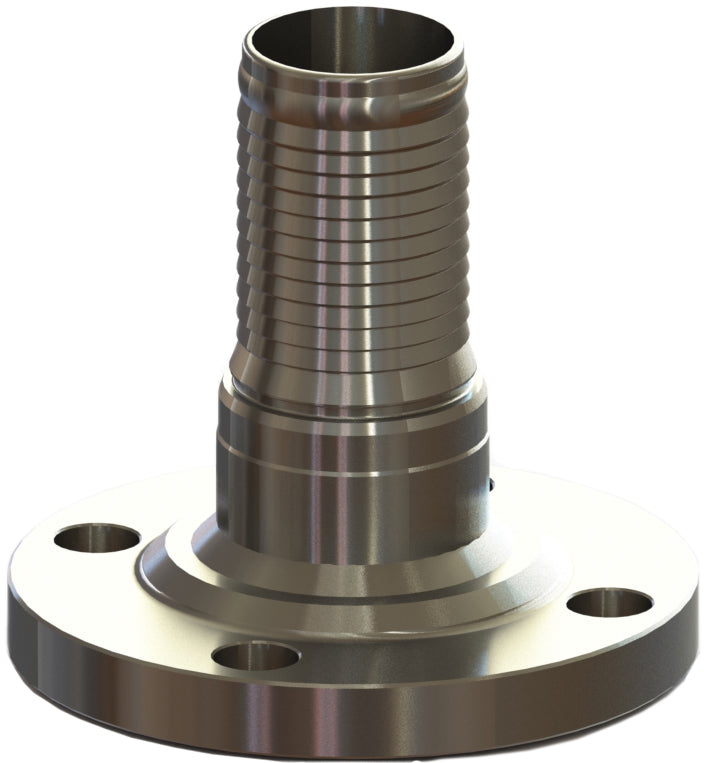 FHASS-16C by Campbell Fittings | Fixed Flange | 4" 150# Flange x 4" Hose Barb | 316 Stainless Steel