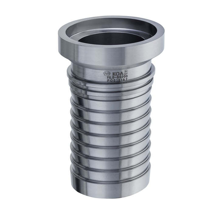FILS-SS200 by Kuriyama | FILS-SS Series | Sanitary Crimp Hose Fitting | 2" Female I-Line End x 2" Hose Barb | 316 Stainless Steel