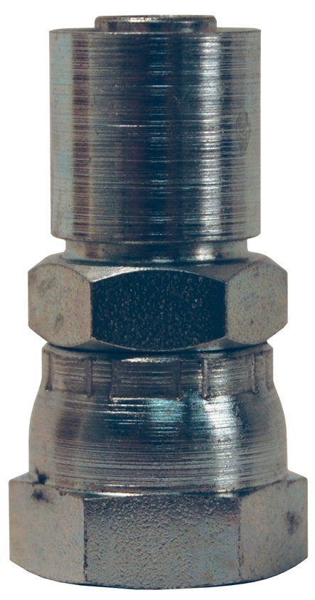 FJC-16-16 by Dixon Valve | Crimp Fitting for PTFE Hose | with Crimp Collar | 1" Female JIC Swivel x -16 Hose Size | Carbon Steel