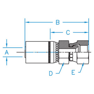 FJX-20-16 by Kurt Hydraulics | Jump Size | Female 37 Degree JIC | Swivel | for 1-1/4" Hose ID