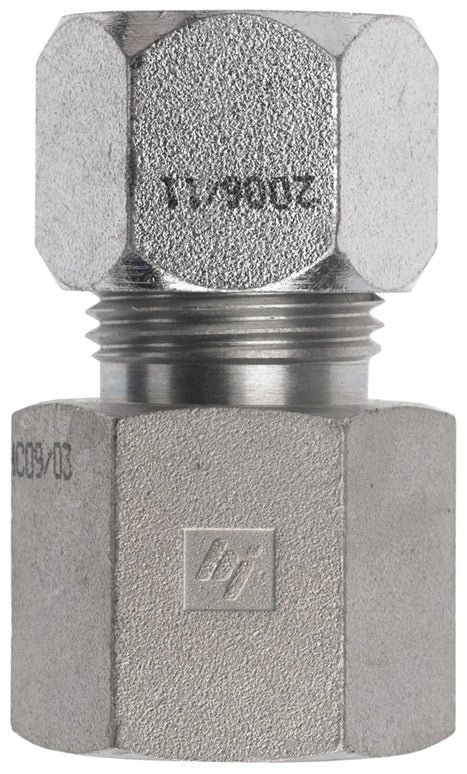FLC2405-20 by Dixon Valve | Flareless Bite Type Fitting | 1-1/4" Male Tube x 1-1/4" Female NPTF | Steel
