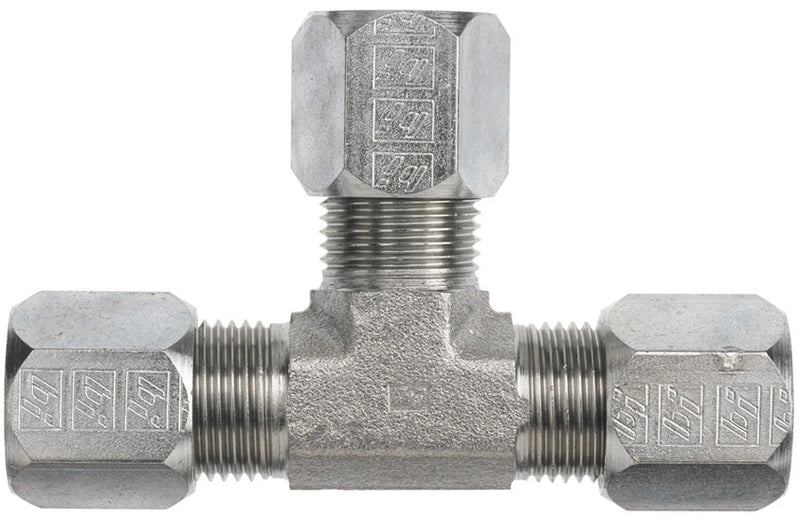 FLC2603-16 by Dixon Valve | Flareless Bite Type Fitting | Tube Union | Tee | 1" Male Tube | Steel