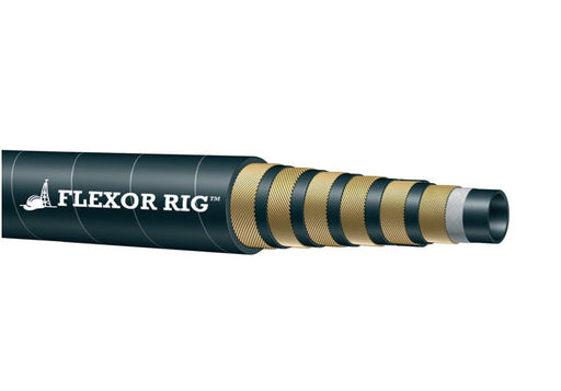FLEXOR RIG-32 Alfagomma by Kuriyama | Flexor Rig™ Slim Hole Rotary Drilling Hose | 6-Spiral Wire | 2" ID | 2.76" OD | 5000 PSI