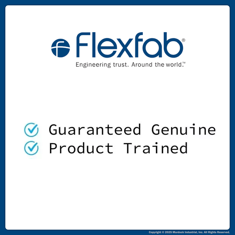 FLX2582-0006 by FlexFab | Series 2582 | Lined Worm Gear Clamps | 0.50" Min Dia | 0.88" Max Dia | 10 Per pack