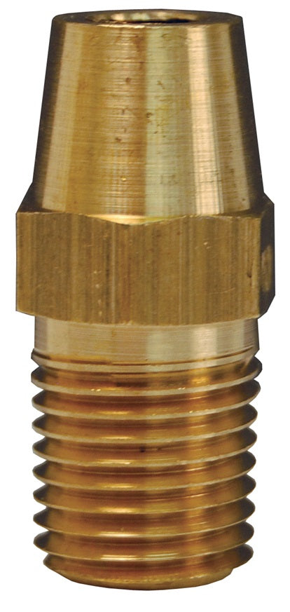 FMB1000 by Dixon Valve | Hex Nipple for Welding to Metal Hose | 1" Male NPT | Machined Brass