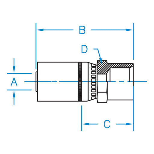 FP-06-04 by Kurt Hydraulics | Jump Size | Female NPSM | for 3/8" Hose ID