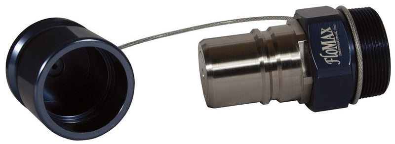 FR-RS-C by Dixon Valve | FloMAX Diesel Fueling System | Two-Piece Diesel Fuel Receiver | with Removable Stainless Sleeve | with Cap | 2" Male NPT | Aluminum