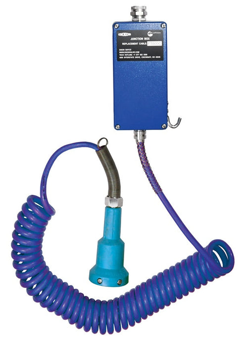 FT7620S by Dixon Valve | API-Compatible FloTech® Junction Box | 6-Pin, 3J, Blue API Plug, 30' Blue Coiled Cable, & Plug-n-Play Connector