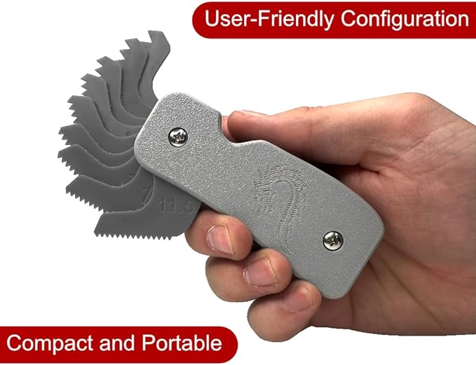 Fire Thread Identification Kit | Includes: Fire Hydrant Fitting Thread Gauge Tool, Calipers, Fitting Identification Cards, Vinyl Bag for identifying NH/NST, STORZ Connection, NPT Taper, NPSH Straight, Cam and Groove