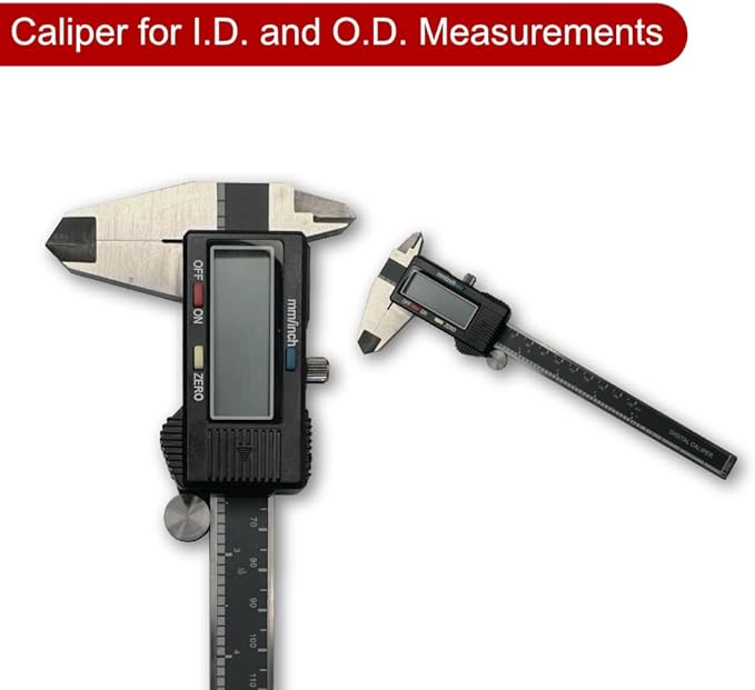 Fire Thread Identification Kit | Includes: Fire Hydrant Fitting Thread Gauge Tool, Calipers, Fitting Identification Cards, Vinyl Bag for identifying NH/NST, STORZ Connection, NPT Taper, NPSH Straight, Cam and Groove
