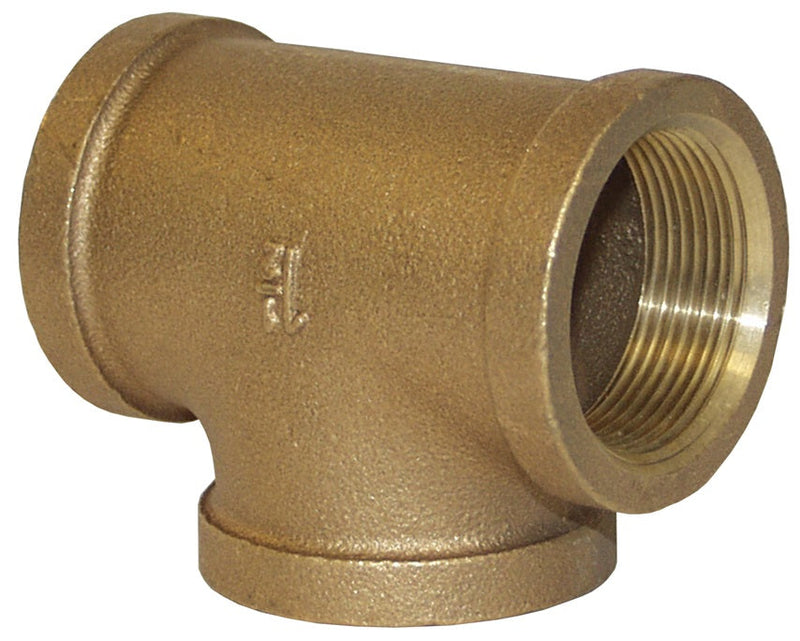 FT20B by Dixon Valve | Tee Adapter | 2" Female NPT x 2" Female NPT x 2" Female NPT | 125# Brass