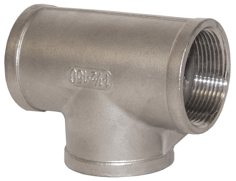 FT120SS by Dixon Valve | Tee Adapter | 1-1/4" Female NPT x 1-1/4" Female NPT x 1-1/4" Female NPT | 2000# Forged Steel