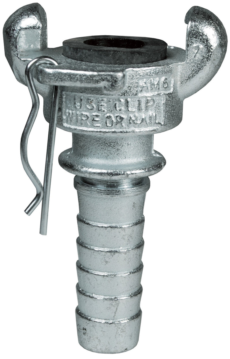 GAM6 Global Air King® by Dixon Valve | Pneumatic Fitting | 2-Lug Hose End | Chicago Style x 3/4" Hose ID | Plated Steel