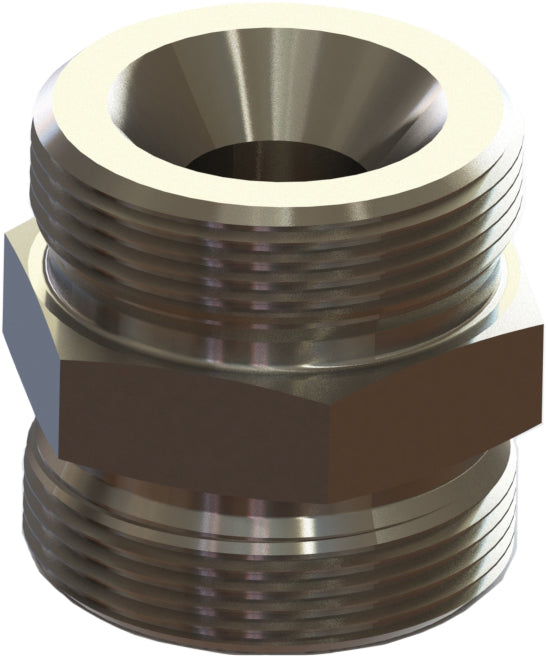 HDS-3 by Campbell Fittings | Double End | 3/4" & 1" Male NPT Thread x Wing Nut Thread | Straight | Steel