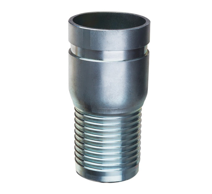 GEN100 by Kuriyama | GEN Series | Combination Hose Nipple | 1" Grooved End x 1" Hose Barb | Plain Steel