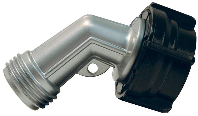 GHGN by Dixon Valve | Garden Hose Gooseneck | 3/4" Female GHT x 3/4" Male GHT | Powder Coated Zinc