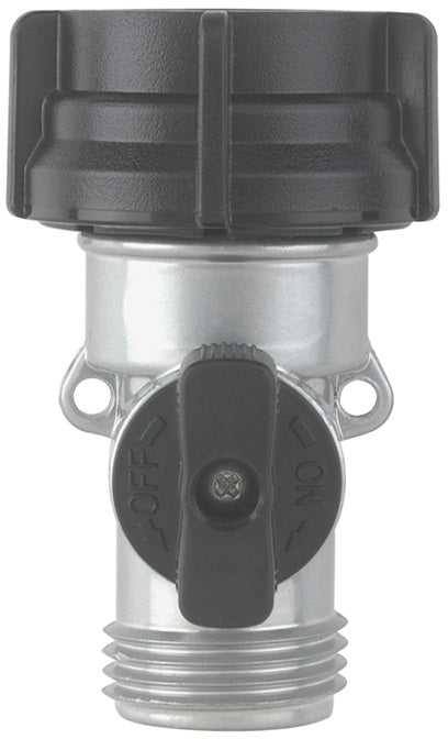 GHV by Dixon Valve | Garden Hose Shut-Off Valve | Straight | 3/4" Male GHT | Powder-Coated Zinc