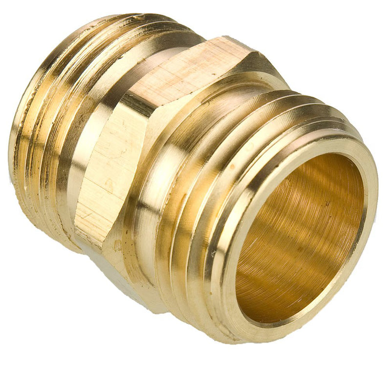 75GH-12 by Parker | Garden Hose Fittings | 3/4" Male Hose Thread | 1-1/16" Hex | 1.25" Length | Straight | Brass | Pack of 10