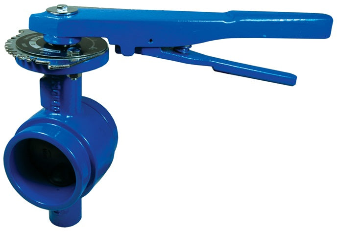 GIBFV400 by Dixon Valve | Grooved End Butterfly Valve | 4" Grooved End x 4" Grooved End | Ductile Iron