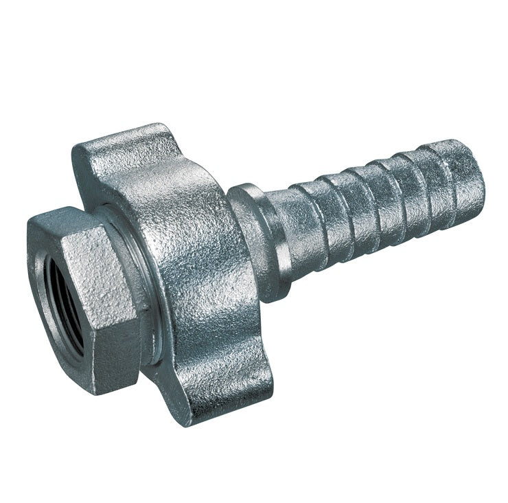 GJ-250 by Kuriyama | GJ Series | Ground Joint Coupling | Complete Set | with Wing Nut & Spud | 2 -1/2" Hose Barb x 2-1/2" Female NPT Plated Ductile Iron