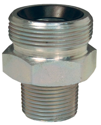 GM8 by Dixon Valve | Boss® Ground Joint | Male Spud | 3/4" Male NPT x Wing Nut Thread | Plated Steel