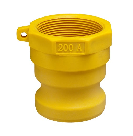 GRA300 by Kuriyama | GRA Series | Part A | Cam & Groove Adapter | 3" Adapter x 3" Female NPT | Nylon