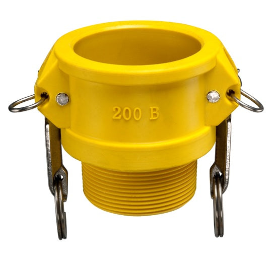 GRB300 by Kuriyama | GRB Series | Part B | Cam & Groove Adapter | 3" Coupler x 3" Male NPT | Nylon