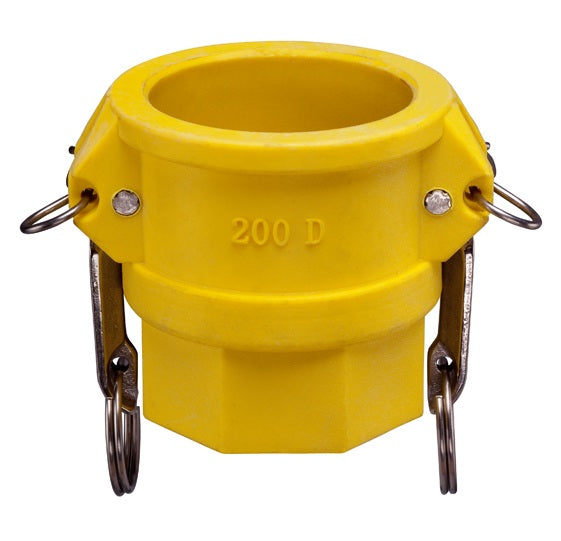 GRD300 by Kuriyama | GRD Series | Part D | Cam & Groove Adapter | 3" Coupler x 3" Female NPT | Nylon