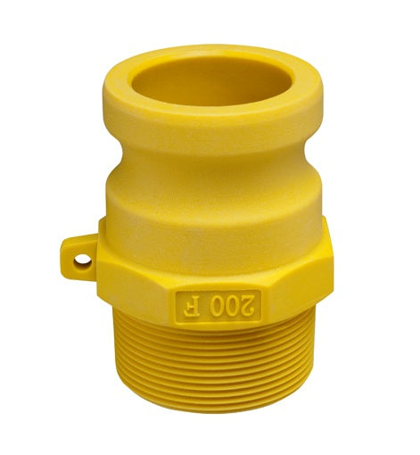 GRF200 by Kuriyama | GRF Series | Part F | Cam & Groove Adapter | 2" Adapter x 2" Male NPT | Nylon