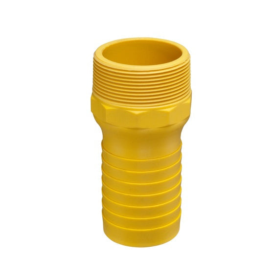 GRN150 by Kuriyama | GRN Series | Combination Hose Nipple | 1-1/2" Male NPT x 1-1/2" Hose Barb | Glass Reinforced Nylon