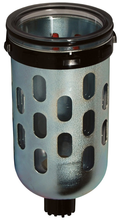 GRP-95-019 Wilkerson by Dixon Valve | Lubricator Bowl & Bowl Guard | Plastic Bowl with Guard & Manual Drain | Used On L16 Series FRL Units