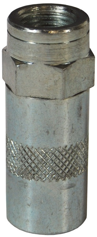 GWHC by Dixon Valve | Grease Whip Hose Coupler | 1/8" Female NPT | with Ball Check | Valved Shutoff | Zinc Plated Steel