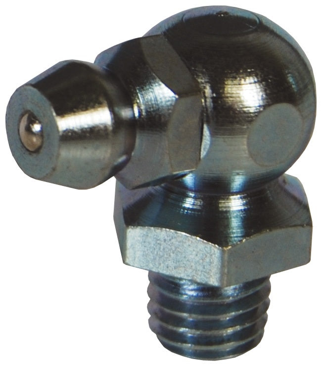 GWHZ090R by Dixon Valve | Grease Whip Zerk Fitting (Retail Packaging) | 90° Elbow | 1/8 Male NPT x Zerk End | Zinc Plated Steel