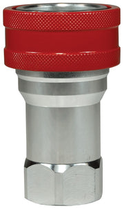 3HF3-SS-BOP by Dixon Valve | Hydraulic Quick Disconnect Coupling | H-BOP-Series | 3/8" Female NPTF x 3/8" Body Size | ISO-B Blowout Preventer Safety Socket | FKM Seal | 316 Stainless Steel