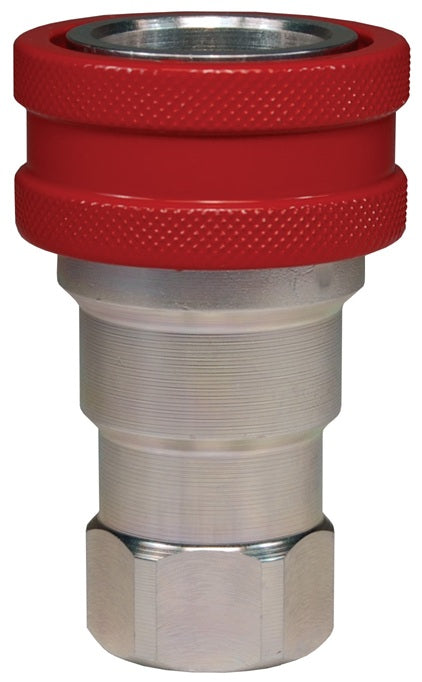 8HF8-BOP by Dixon Valve | Hydraulic Quick Disconnect Coupling | H-BOP-Series | 1" Female NPTF x 1" Body Size | ISO-B Blowout Preventer Safety Socket | FKM Seal | Steel