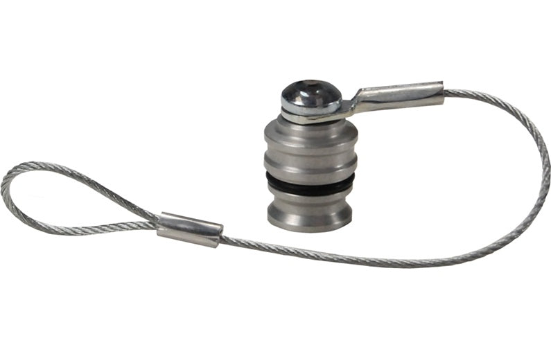 3HDP-A by Dixon Valve | Hydraulic Quick Disconnect Coupling | H-Series | ISO-B Interchange Coupler Rigid Dust Plug | Fits 3/8" Body Size | Aluminum with Steel Cable
