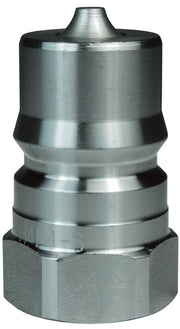 D-H4F4-S by Dixon Valve | Hydraulic Quick Disconnect Coupling | H-Series | 1/2" Female NPTF x 1/2" ISO-B Fry Oil | Plug | 303 Stainless Steel