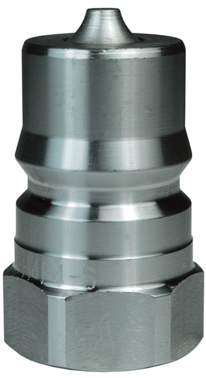 D-H4F4-SS by Dixon Valve | Hydraulic Quick Disconnect Coupling | H-Series | 1/2" Female NPTF x 1/2" ISO-B Fry Oil | Plug | 316 Stainless Steel