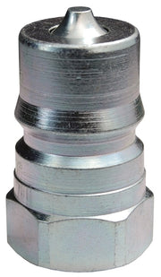 H4F4-HV by Dixon Valve | Hydraulic Quick Disconnect Coupling | H-Series | 1/2" Female NPTF x 1/2" ISO-B Mill 'Slide Gate' | Plug | Nitrile Seal | Steel