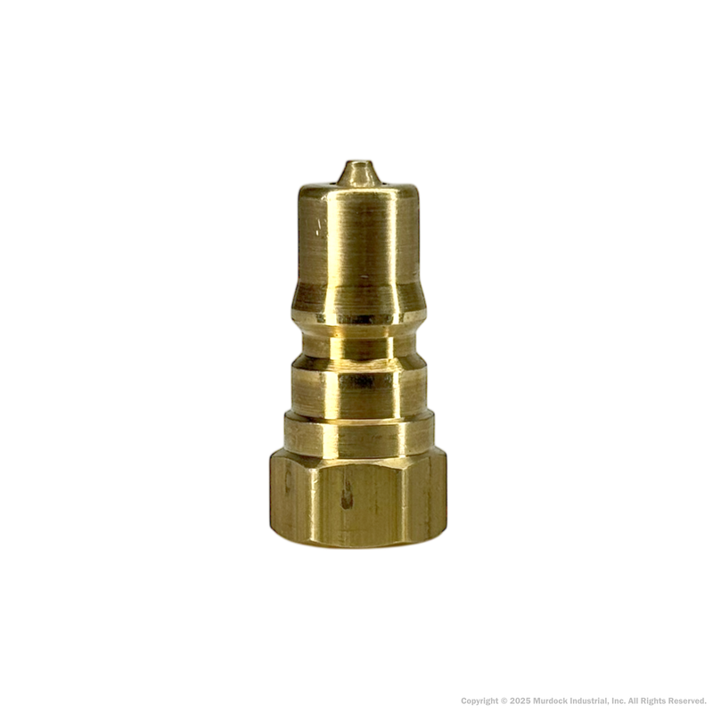 H1F1-B by Dixon Valve | Hydraulic Quick Disconnect Coupling | H-Series | 1/8" Female NPTF x 1/8" ISO-B Interchange | Plug | Brass