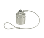 H2DC-A by Dixon Valve | Hydraulic Quick Disconnect Coupling | H-Series | ISO-B Interchange Plug Rigid Dust Cap | Fits 1/4" Body Size | Aluminum with Steel Cable