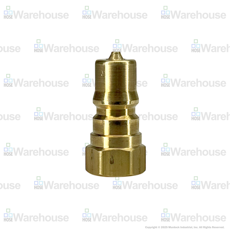 H3F3-B by Dixon Valve | Hydraulic Quick Disconnect Coupling | H-Series | 3/8" Female NPTF x 3/8" ISO-B Interchange | Plug | Brass