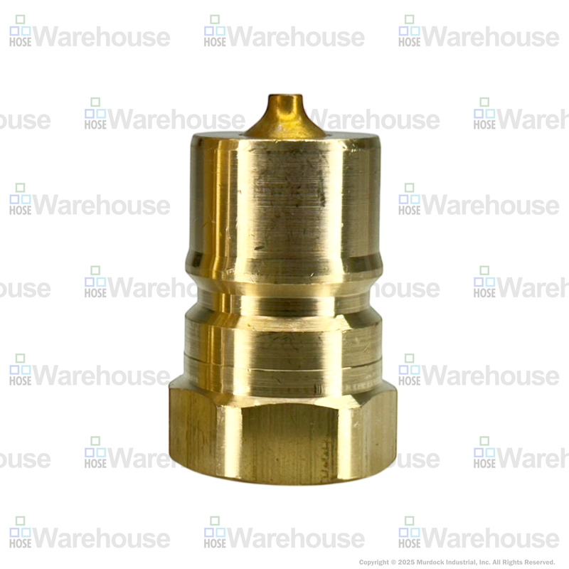 H4F4-B by Dixon Valve | Hydraulic Quick Disconnect Coupling | H-Series | 1/2" Female NPTF x 1/2" ISO-B Interchange | Plug | Brass