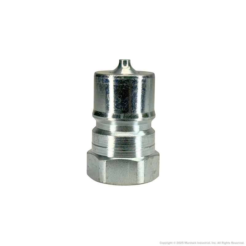 H4F4 by Dixon Valve | Hydraulic Quick Disconnect Coupling | H-Series | 1/2" Female NPTF x 1/2" ISO-B Interchange | Plug | Steel