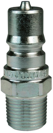 H4M6-S by Dixon Valve | Hydraulic Quick Disconnect Coupling | H-Series | 3/4" Male NPTF x 1/2" ISO-B Interchange | Plug | 303 Stainless Steel