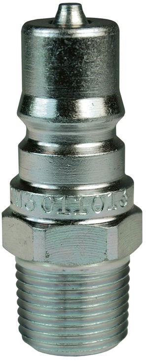 H4M6-S by Dixon Valve | Hydraulic Quick Disconnect Coupling | H-Series | 3/4" Male NPTF x 1/2" ISO-B Interchange | Plug | 303 Stainless Steel