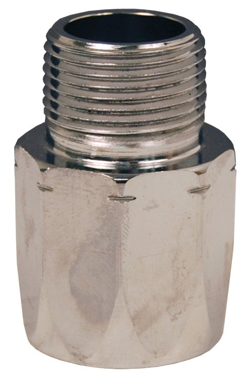H5753 by Dixon Valve | Holedall® Pump Hose Coupling | 3/4" Hose ID | 3/4" Male NPT | 1-13/64" Hose OD | Chrome Plated Brass