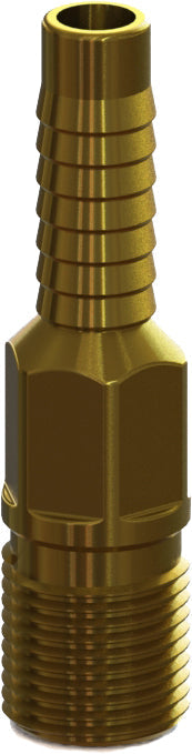 HAB-4 by Campbell Fittings | Threaded Combination Nipple | 1" Male NPT Thread x 1" Hose Barb | Brass