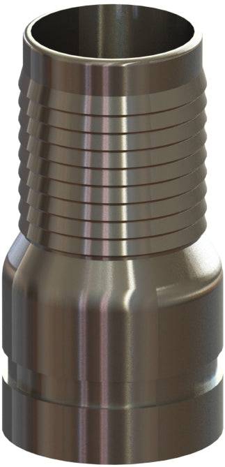 HAGSS-8 by Campbell Fittings | Grooved Combination Nipple | 2" Female NPT Thread x 2" Hose Barb | 316 Stainless Steel