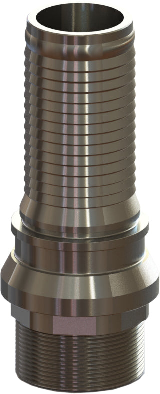 HASS-4C SW by Campbell Fittings | Crimpnology Nipple | 1" Male Swivel x 1" Hose Barb | 316 Stainless Steel